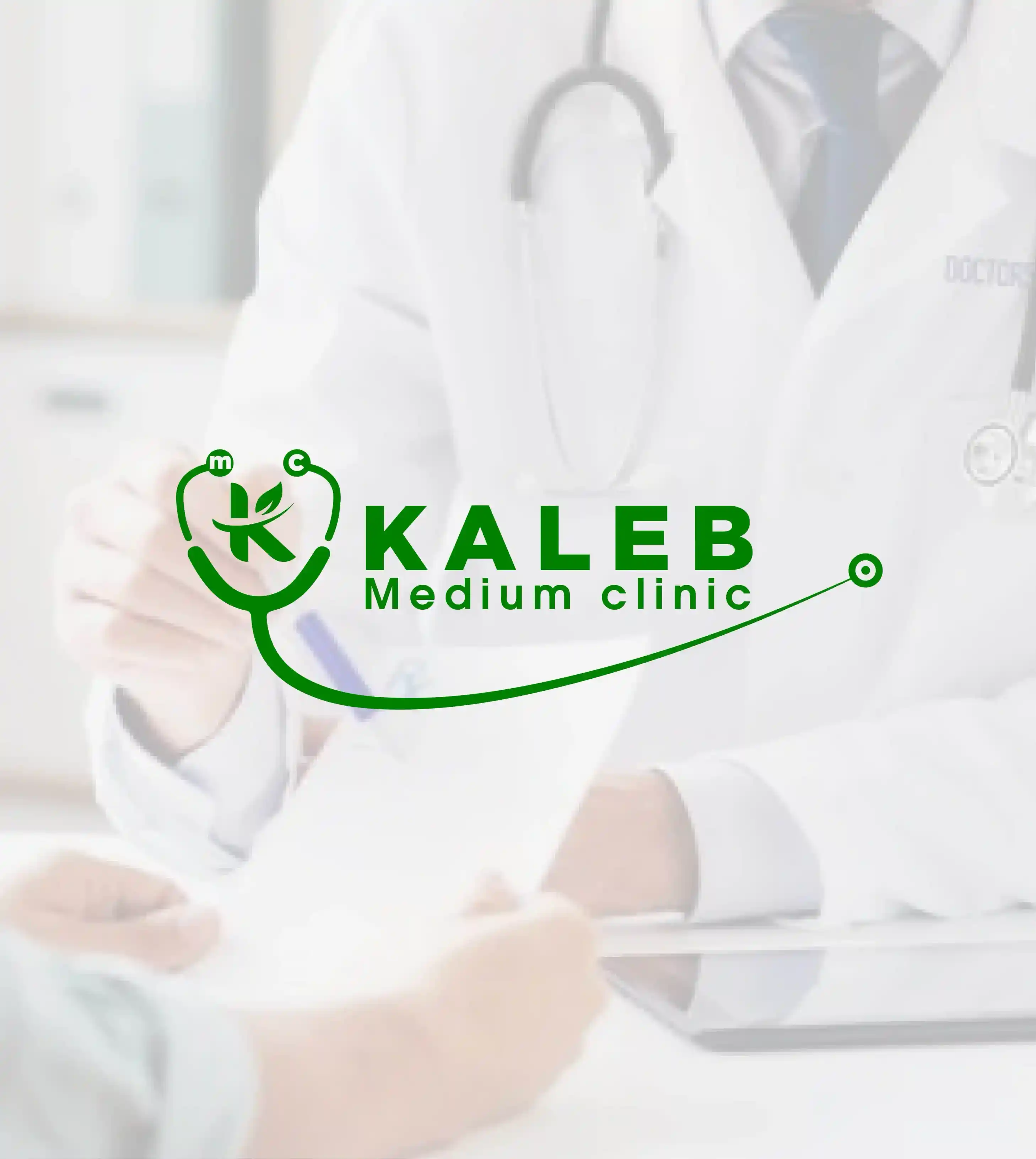 Kaleb Medium Clinic logo design - healthcare branding