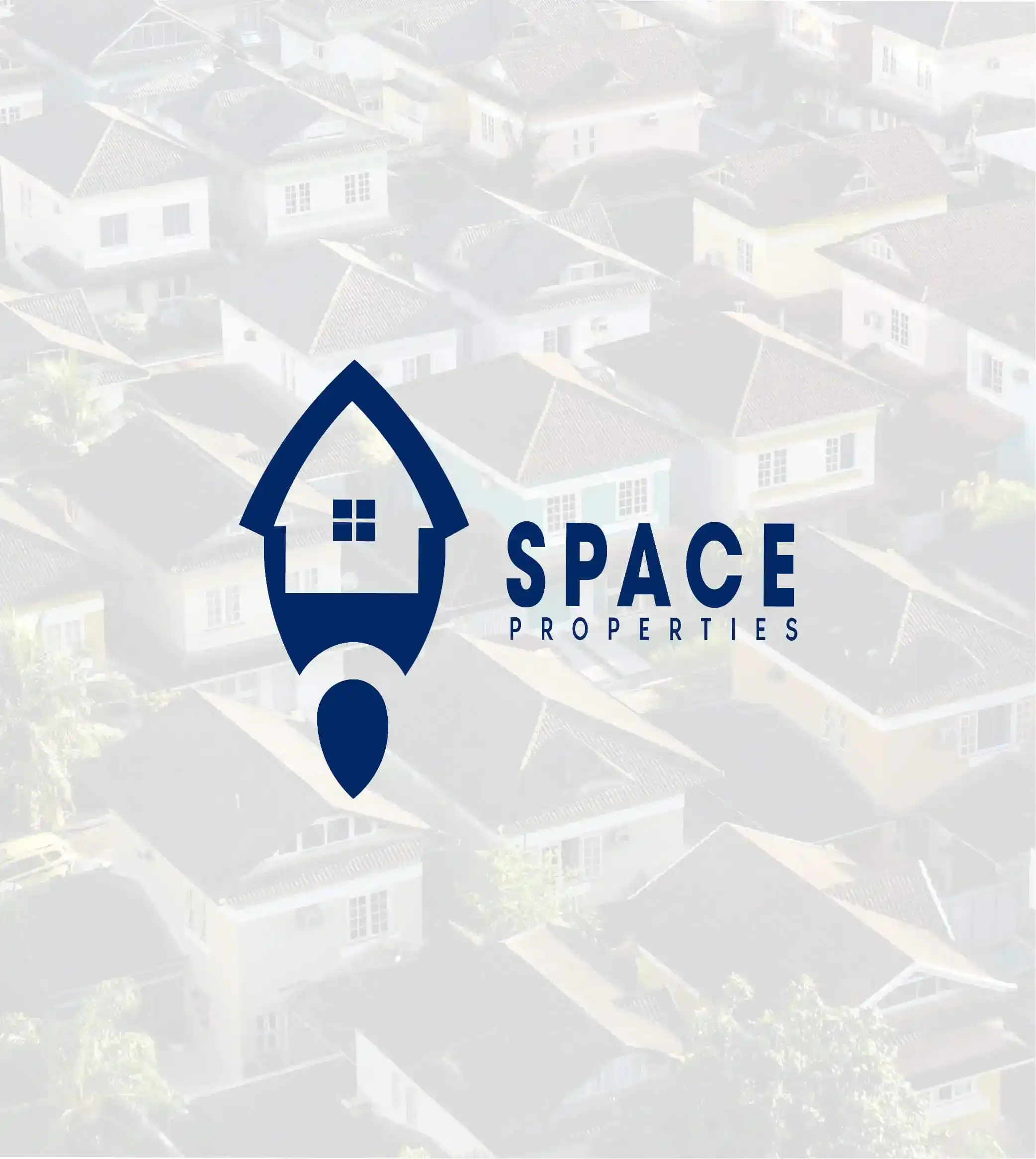 Space Properties logo design - real estate brand identity